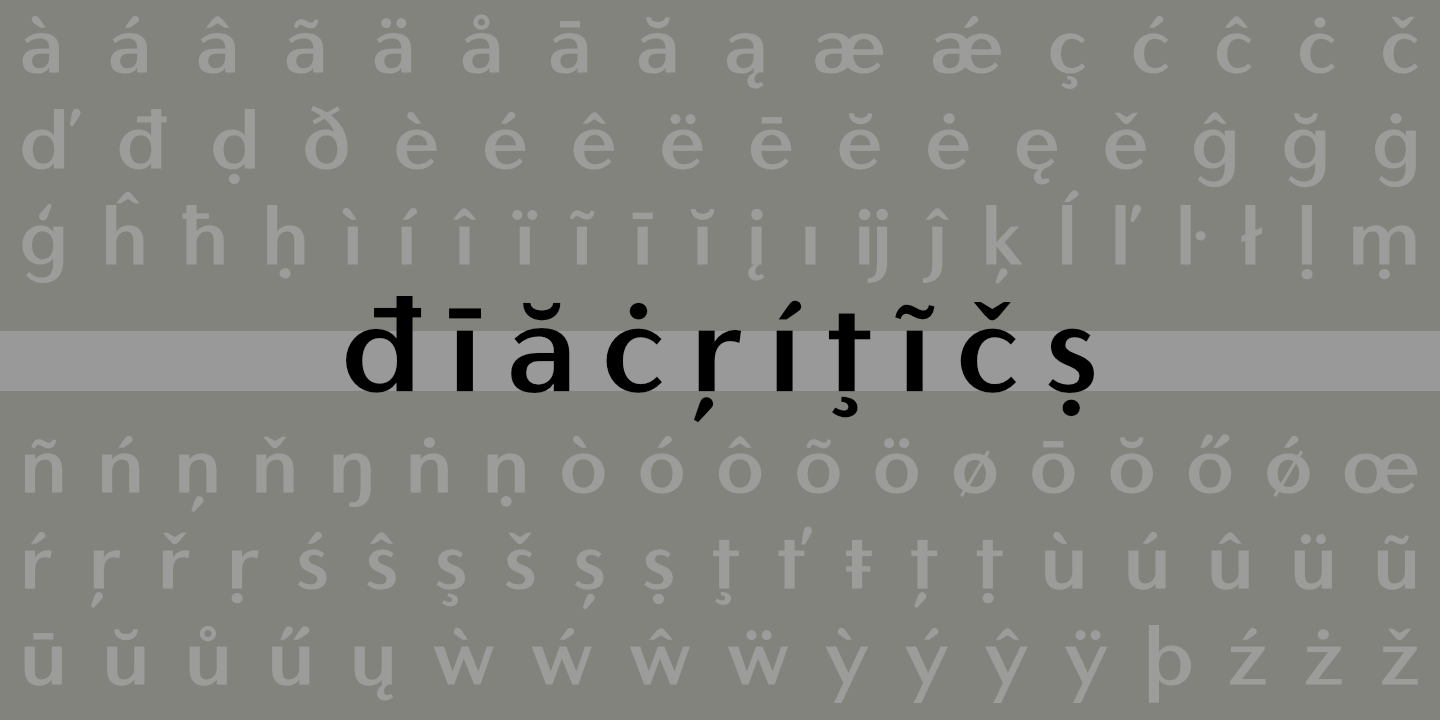 Diacritics