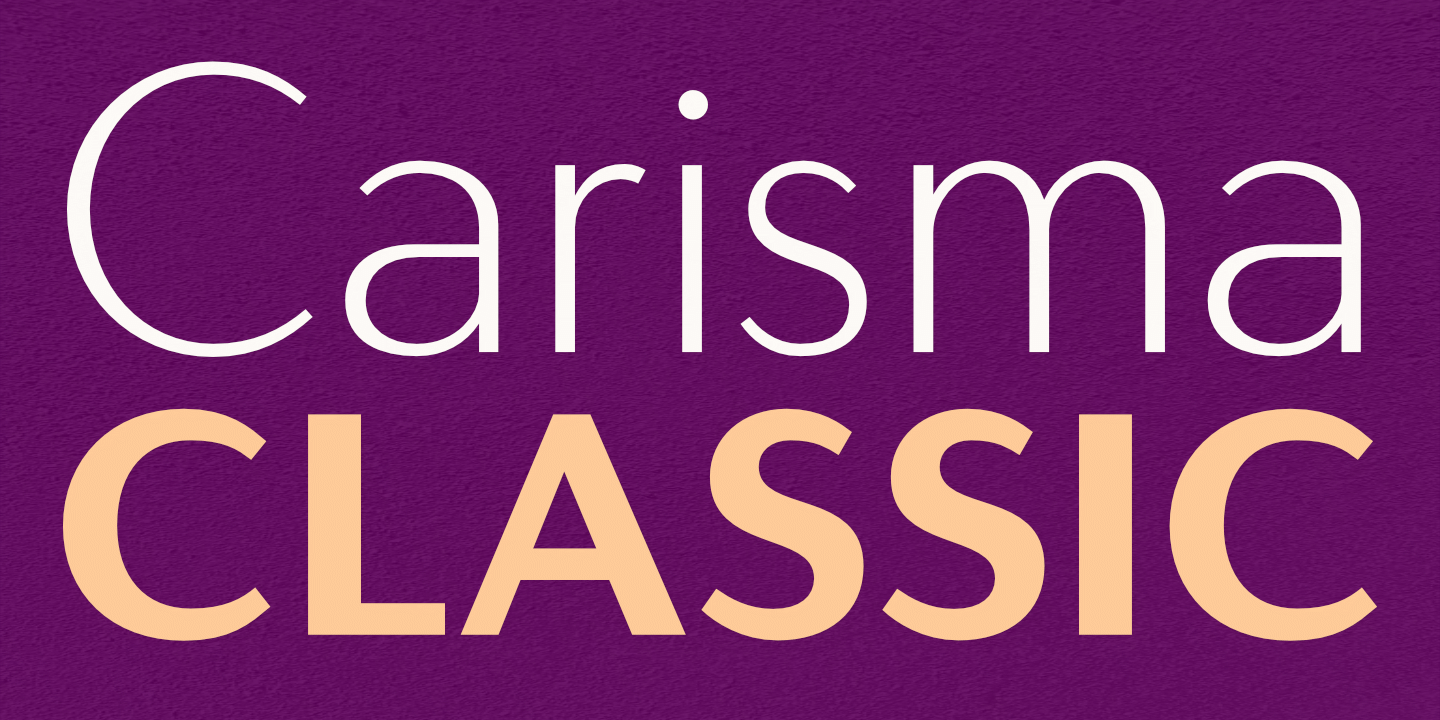 Carisma Classic Fontname 