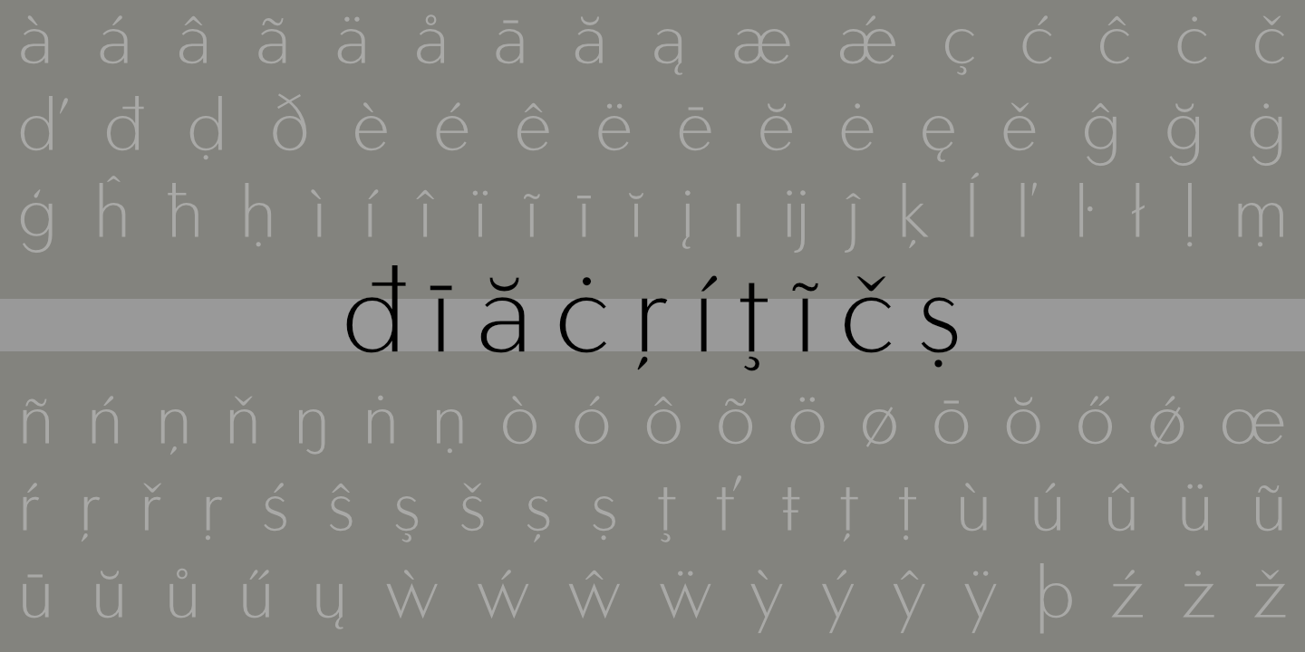 Diacritics