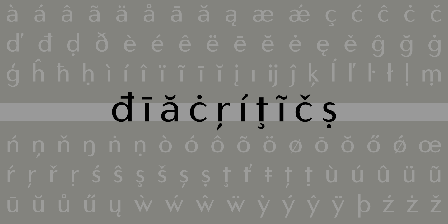 Diacritics