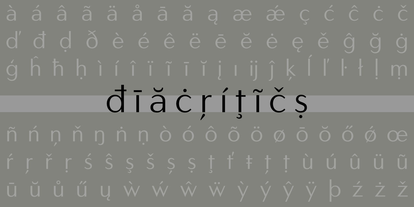 Diacritics