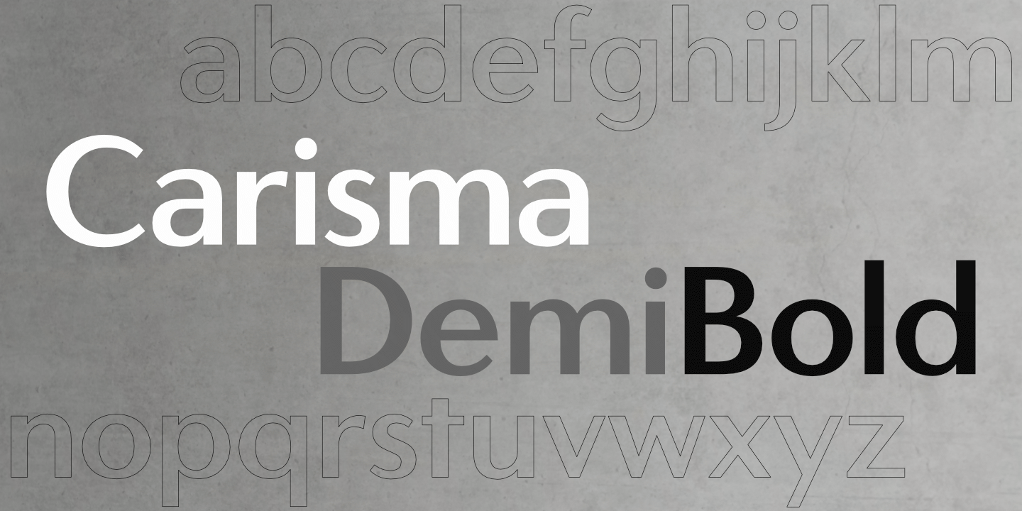 Carisma DemiBold fontname