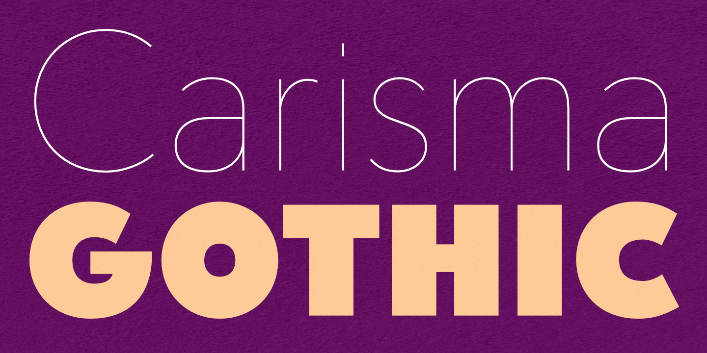 Carisma Gothic Fontname 
