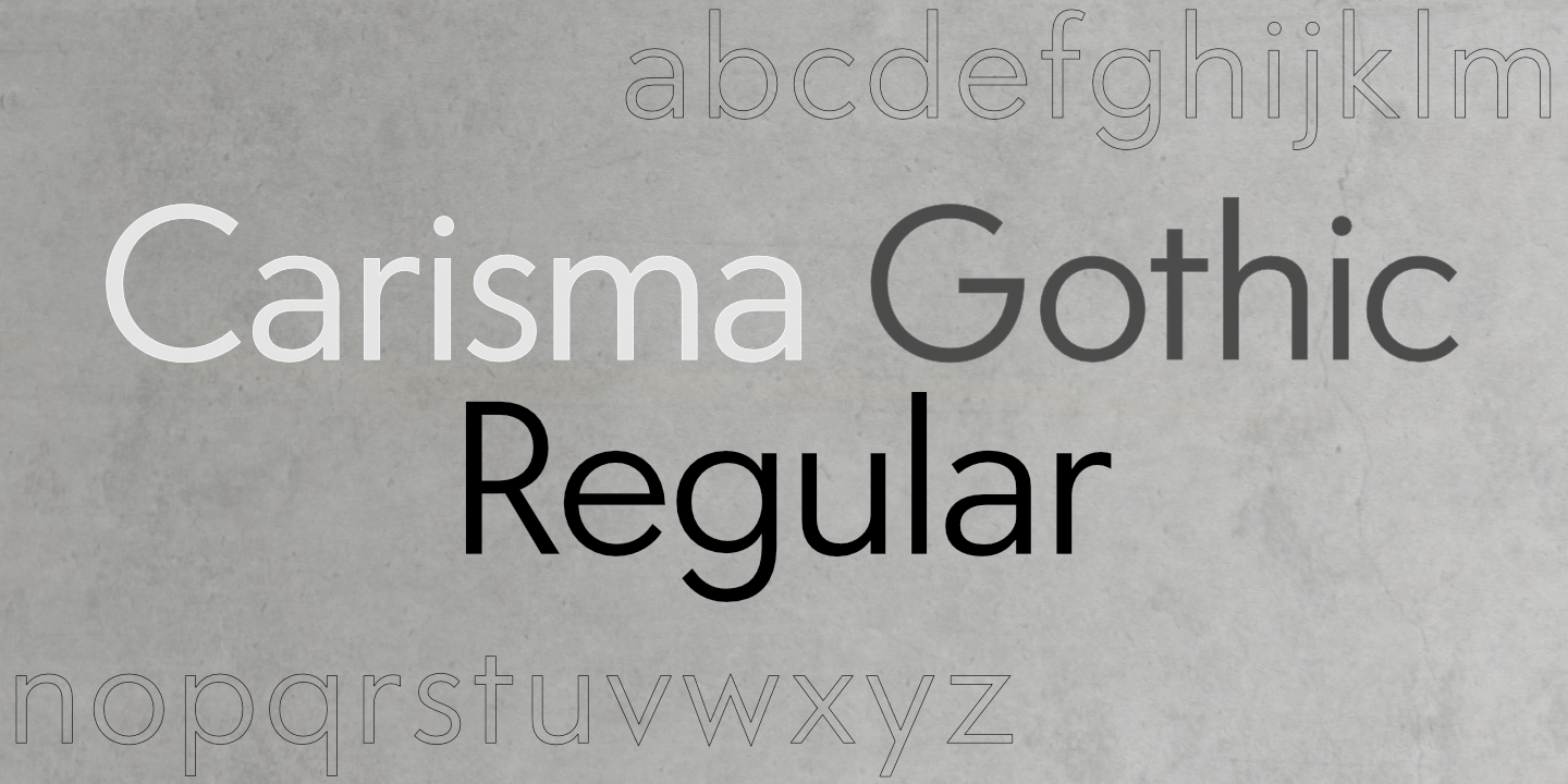Carisma Gothic Fontname 