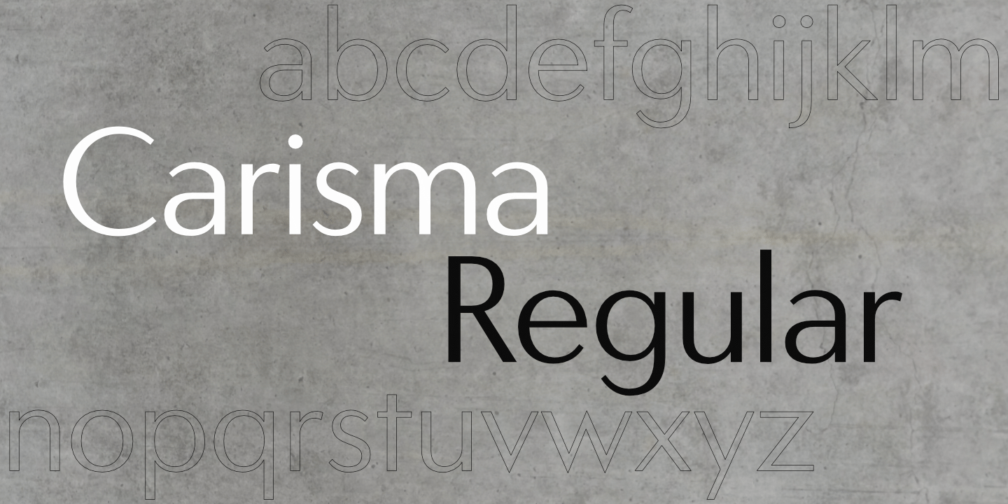 Carisma Regular fontname