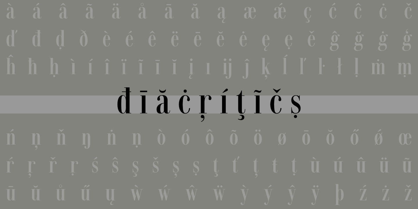 Diacritics