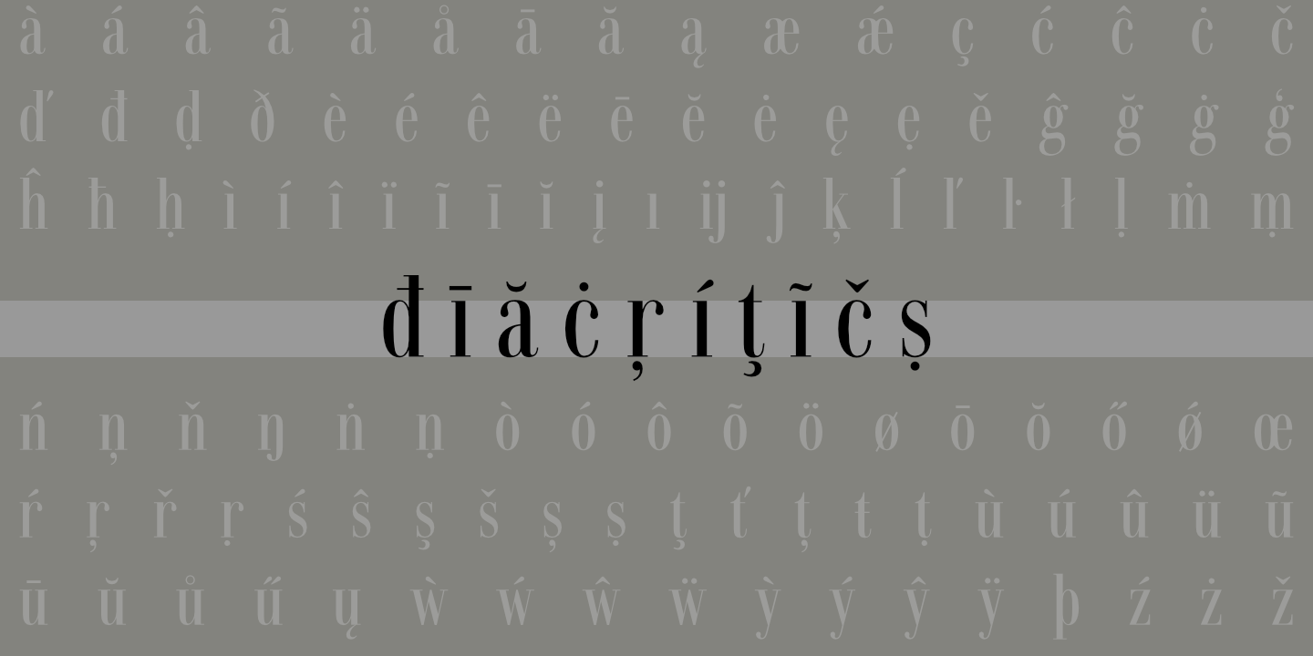 Diacritics