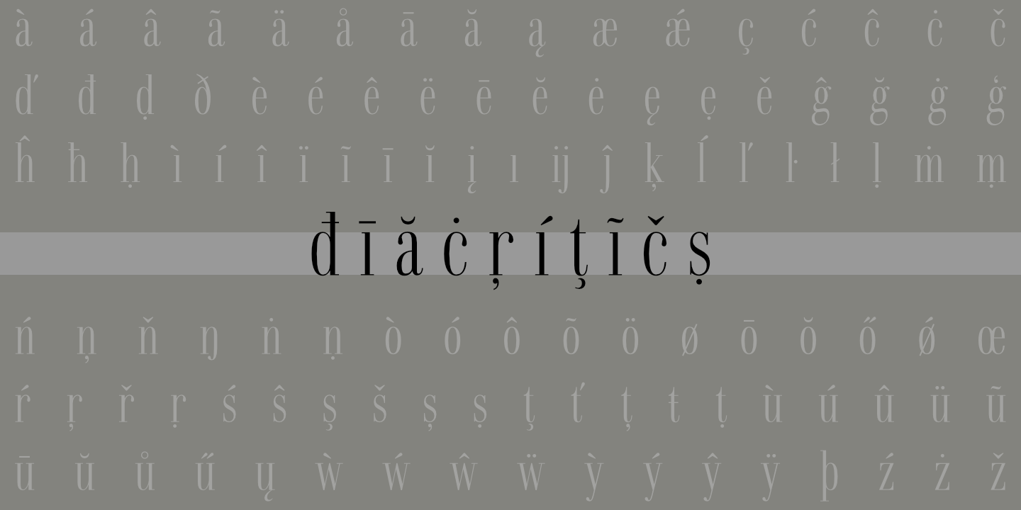 Diacritics