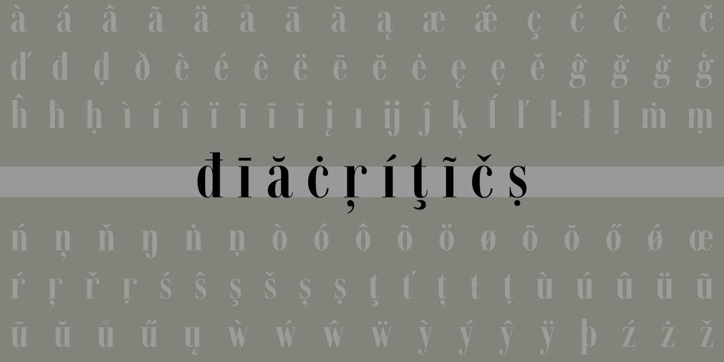 Diacritics