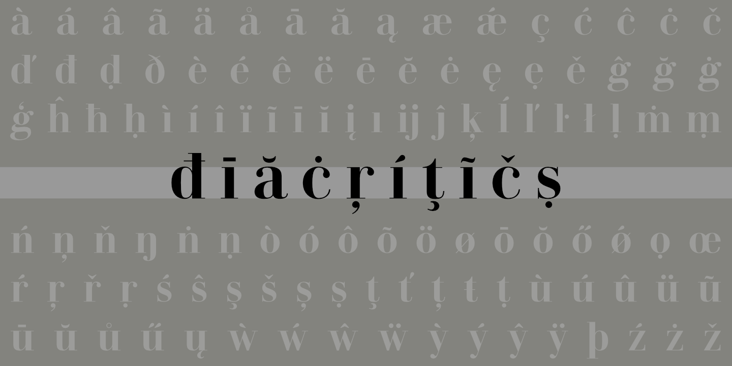 Diacritics