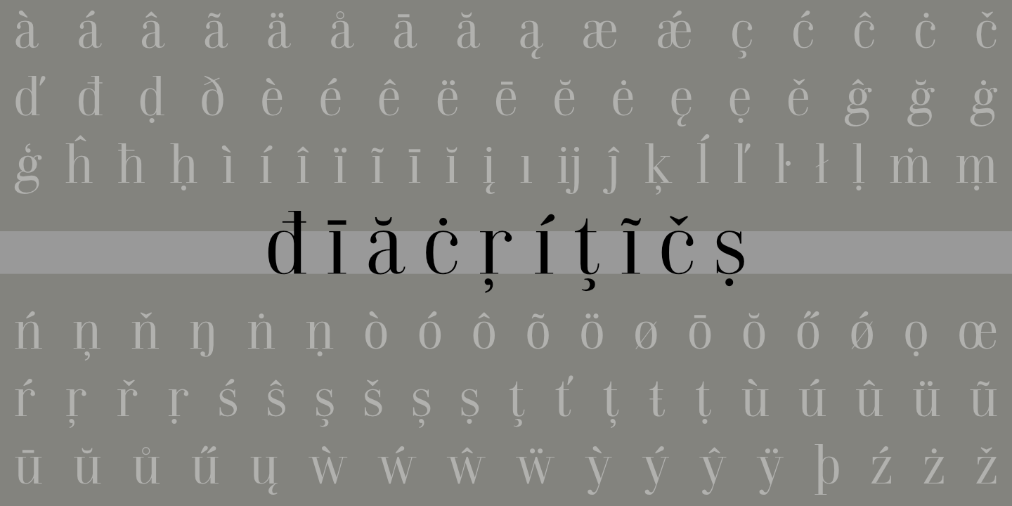 Diacritics