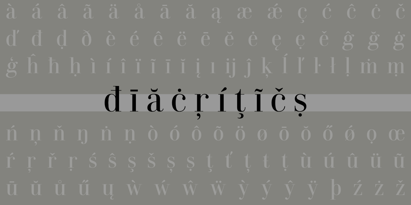 Diacritics