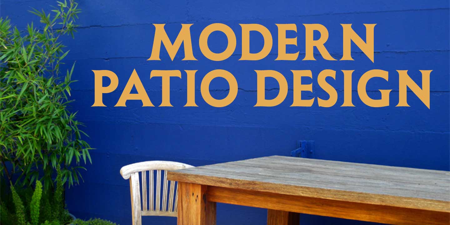 Modern patio design