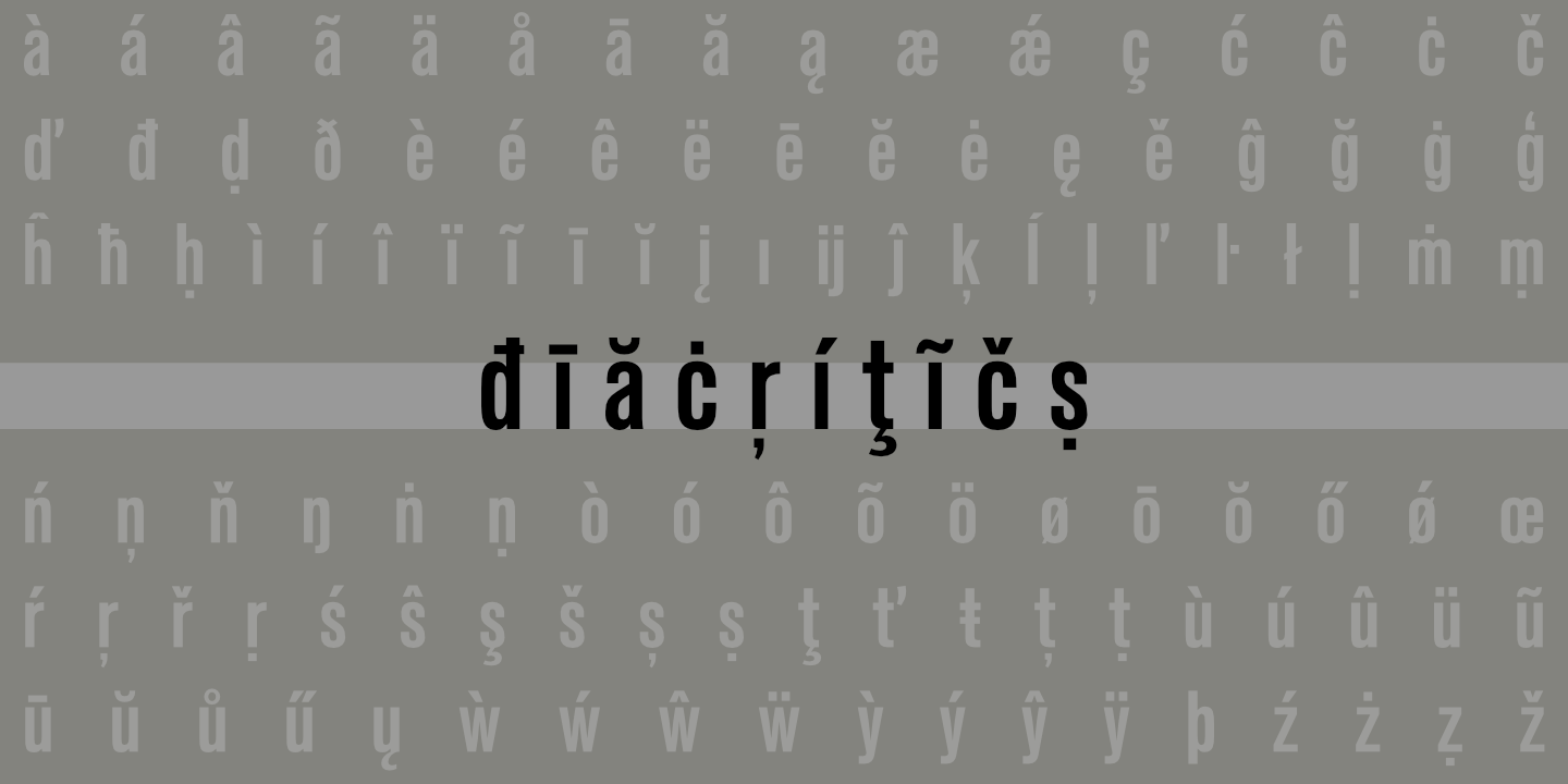 Diacritics