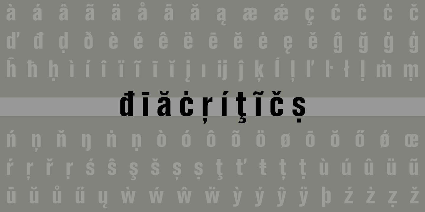 Diacritics