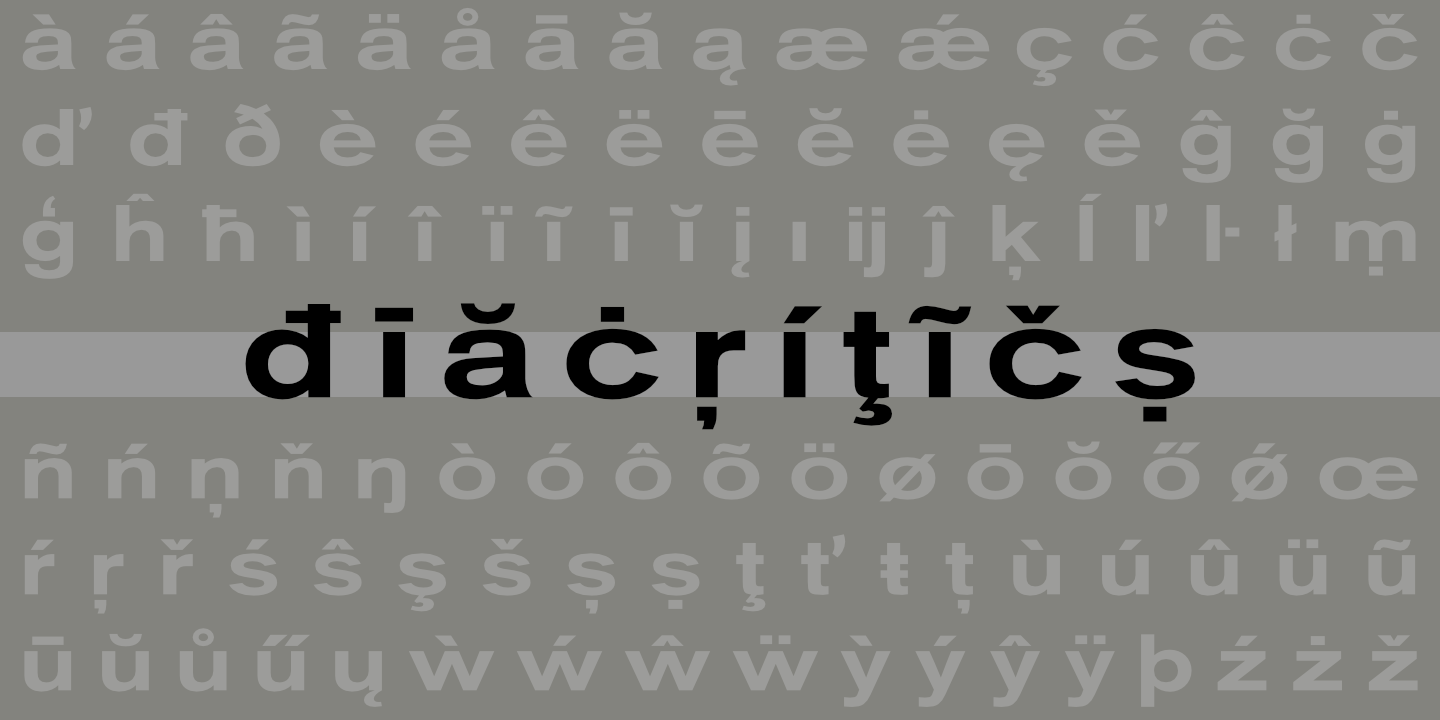 Diacritics