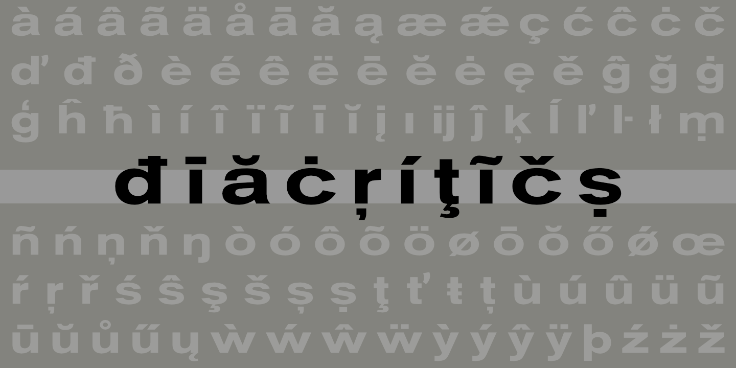 Diacritics