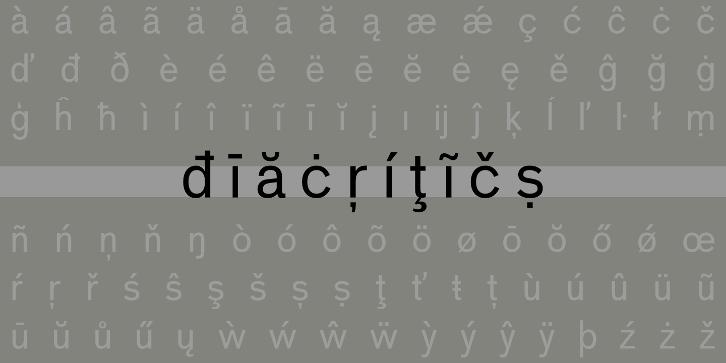 Diacritics