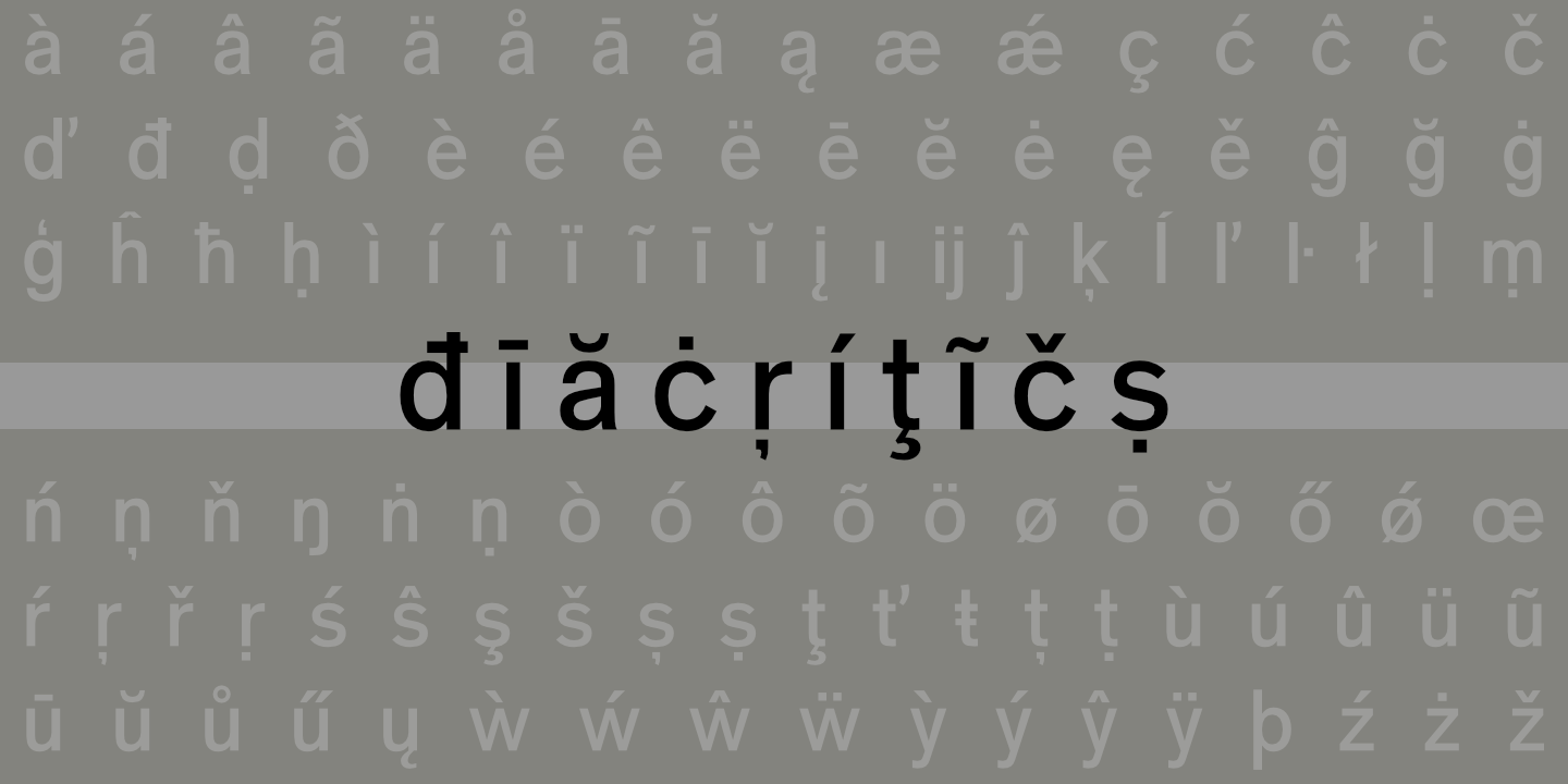 Diacritics