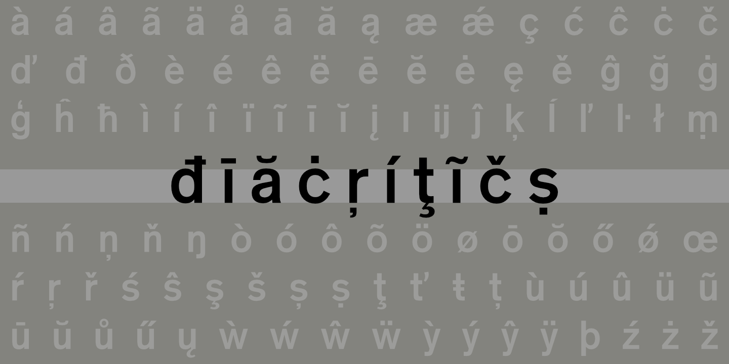 Diacritics