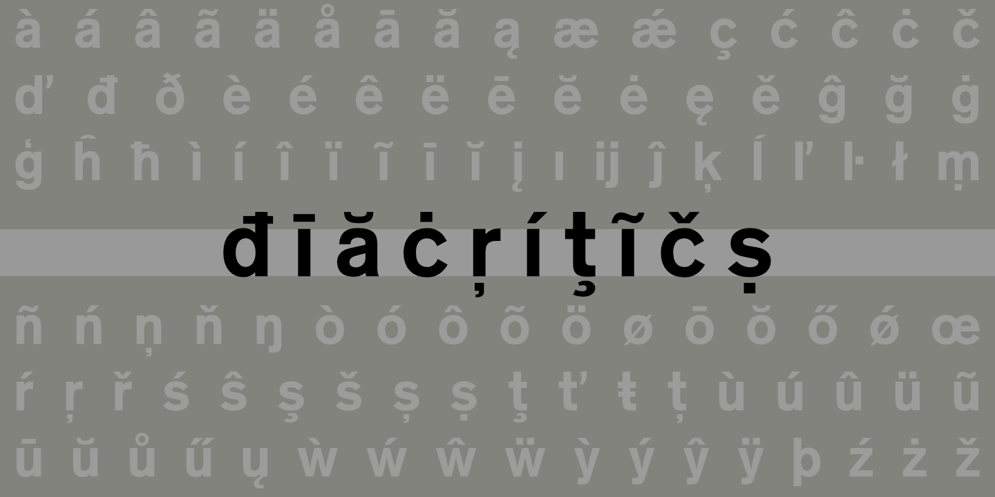 Diacritics