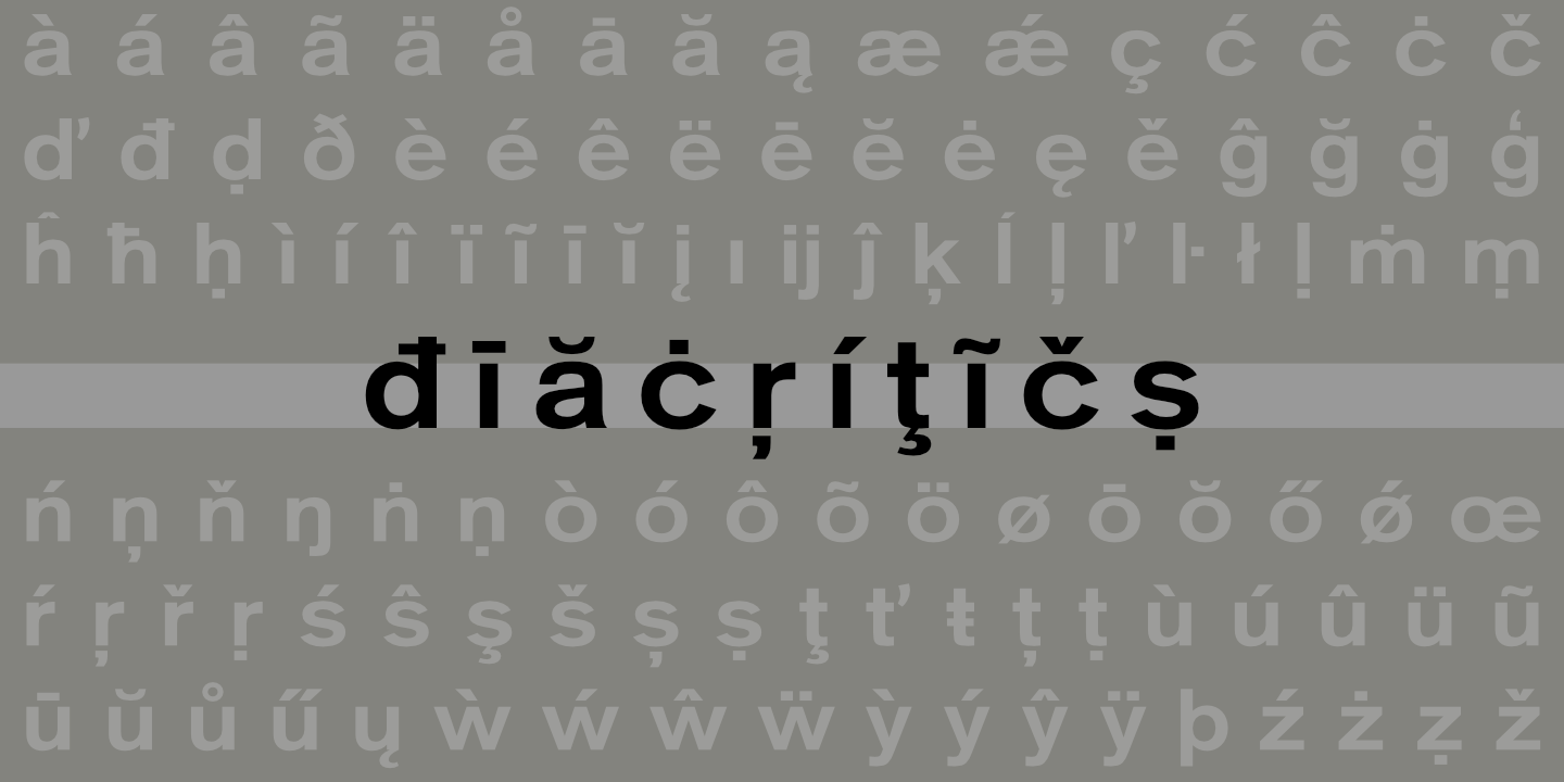 Diacritics