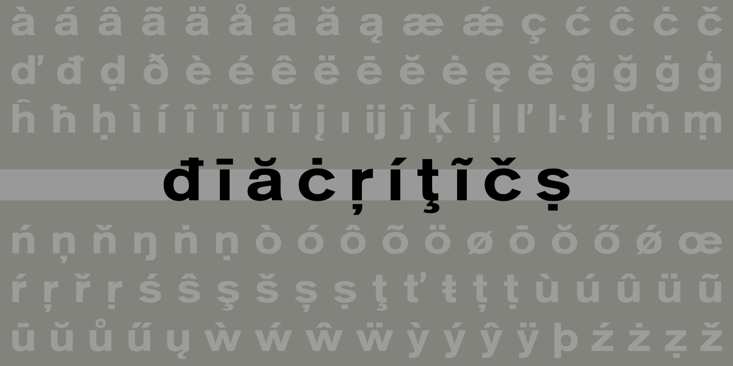 Diacritics