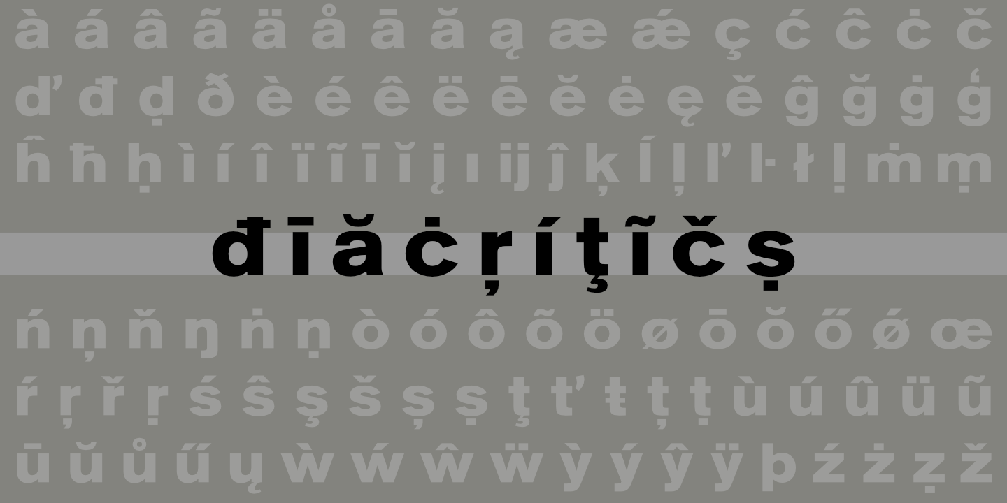 Diacritics