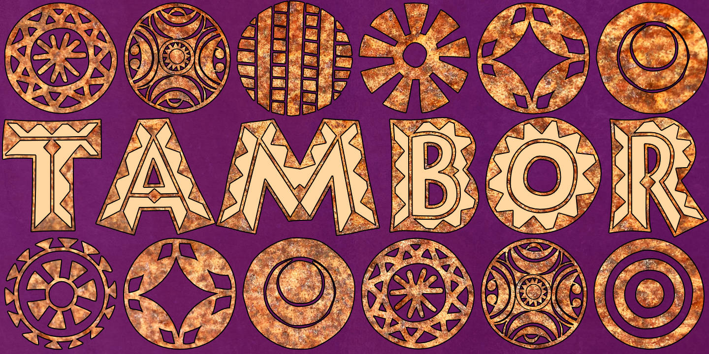 TAMBOR with Afrika Motifs