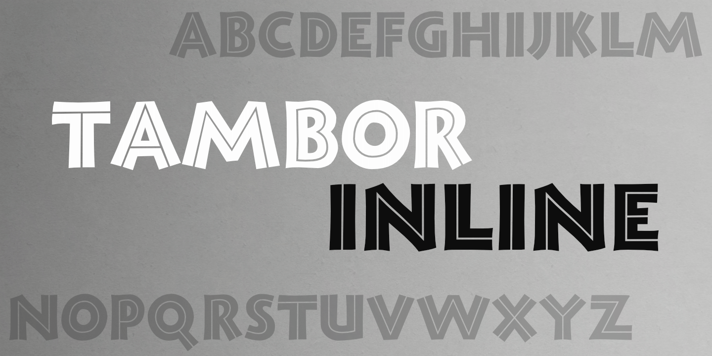 Grayscale fontname poster